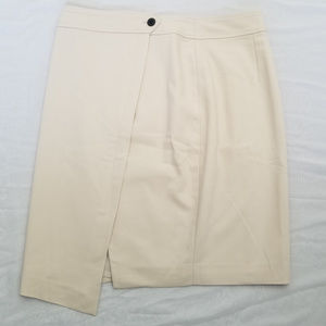 Anne Klein Cream Cotton Blend Skirt